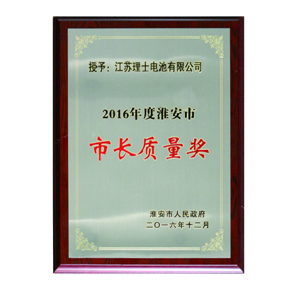 2016年度淮安市市長質量獎